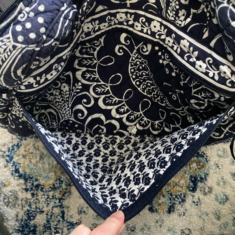 Vera Bradley Twirly Birds (Retired) Navy Cotton Diaper Bag EUC - Picture 10 of 10